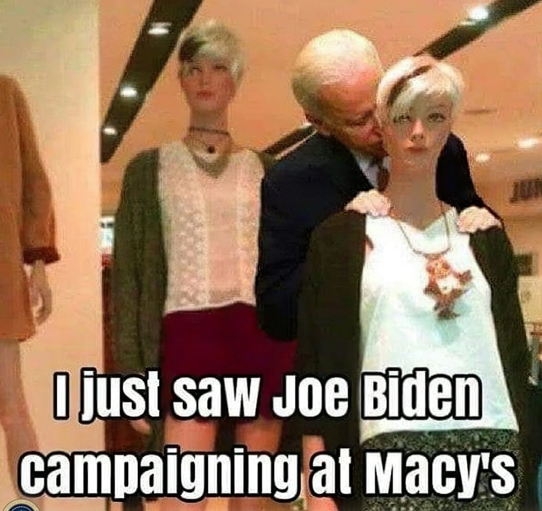 Joe spotted at Macy’s campaigning.