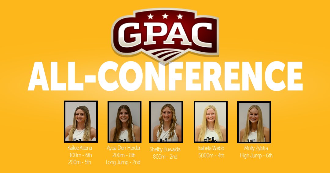 Your Women's All-GPAC finishers!