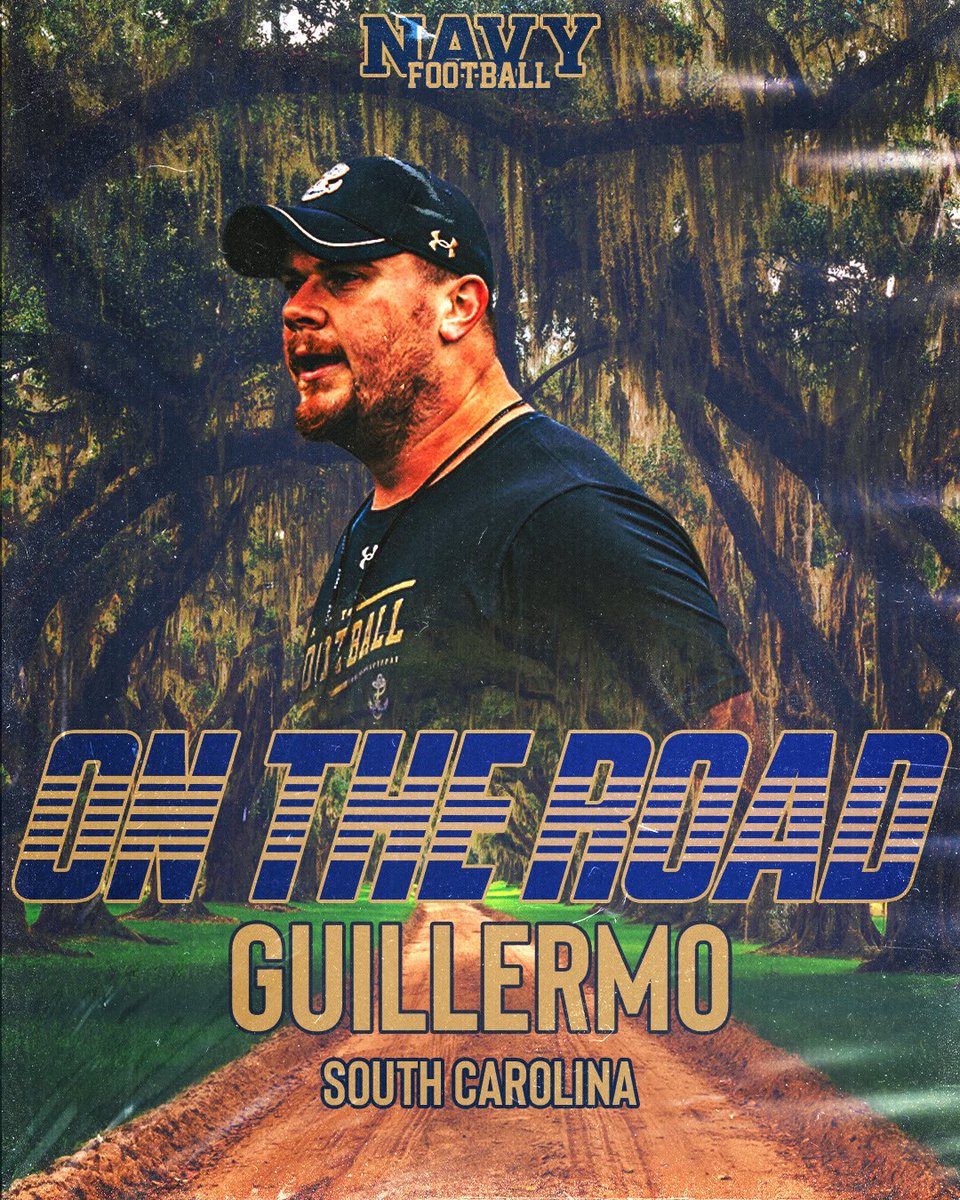 SC, get your mind right. Out to find future Midshipmen in the Palmetto State!!! #GoNavy | #RollGoats