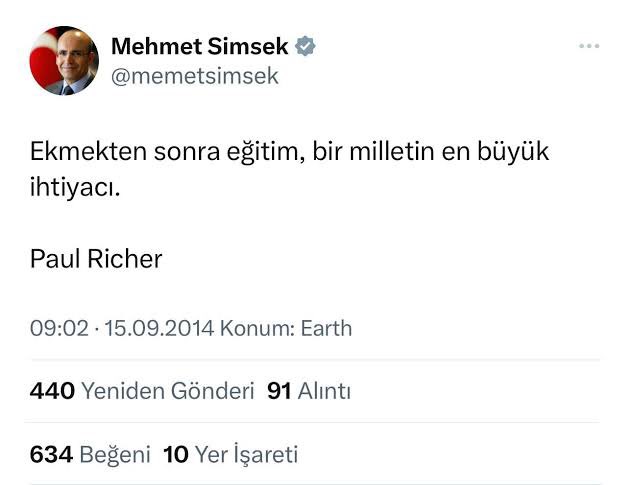 Türkiye Cumhuriyeti eğitimde tasarruf yapmaz. Sayın bakanımız <a href="/memetsimsek/">Mehmet Simsek</a>;
Eğitime verdiğiniz öneme inanıyoruz. Ögretmenler 9 ay bekleyişin ardından yarın mülakatsız 68 bin öğretmen ataması haberini bekliyor. 
<a href="/memetsimsek/">Mehmet Simsek</a> 
<a href="/Yusuf__Tekin/">Yusuf Tekin</a>

#ŞimşekMebeMülakatsız68Bin