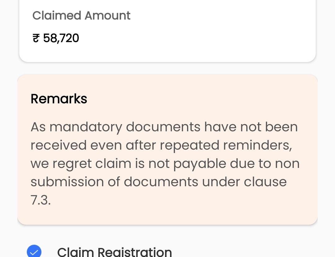 Very well played by scammer @Niva_Bupa by denying the claim reimbursement by playing from last more than a month of documents.

I urge everyone 2 keep this shit insurer away n do not take policy and specific 2  reimburse of your claim.

@irdaindia @JaagoGrahak @jaagograhakjago