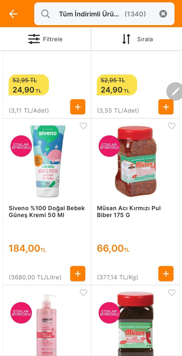 Ürün aynı fiyat farklı! E-Bebek’te 500 TL olan güneş kremi Migros’ta 184 TL