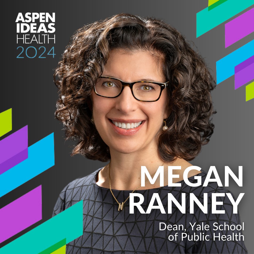 . @GregJackson46, Deputy Director of the White House Office of Gun Violence Prevention, and @MeganRanney, Dean of the @YaleSPH, will explain how a public health approach can help curb firearm injuries in communities across the country. #AspenIdeasHealth (4/8)