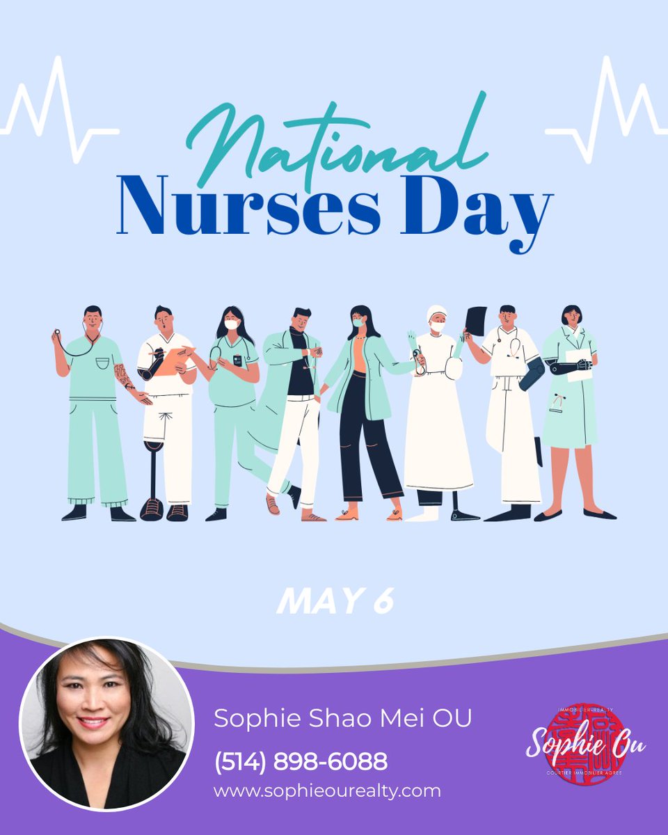 Nurses are the heart of healthcare! Your kindness and compassion do not go unnoticed and we thank you for your hard work. Happy Nurses Day! #montreal #westisland #kirkland #DDO #beaconsfield #pierrefonds #pointeclaire #dorval #suttonquebec #realestateagent #realestatebroker