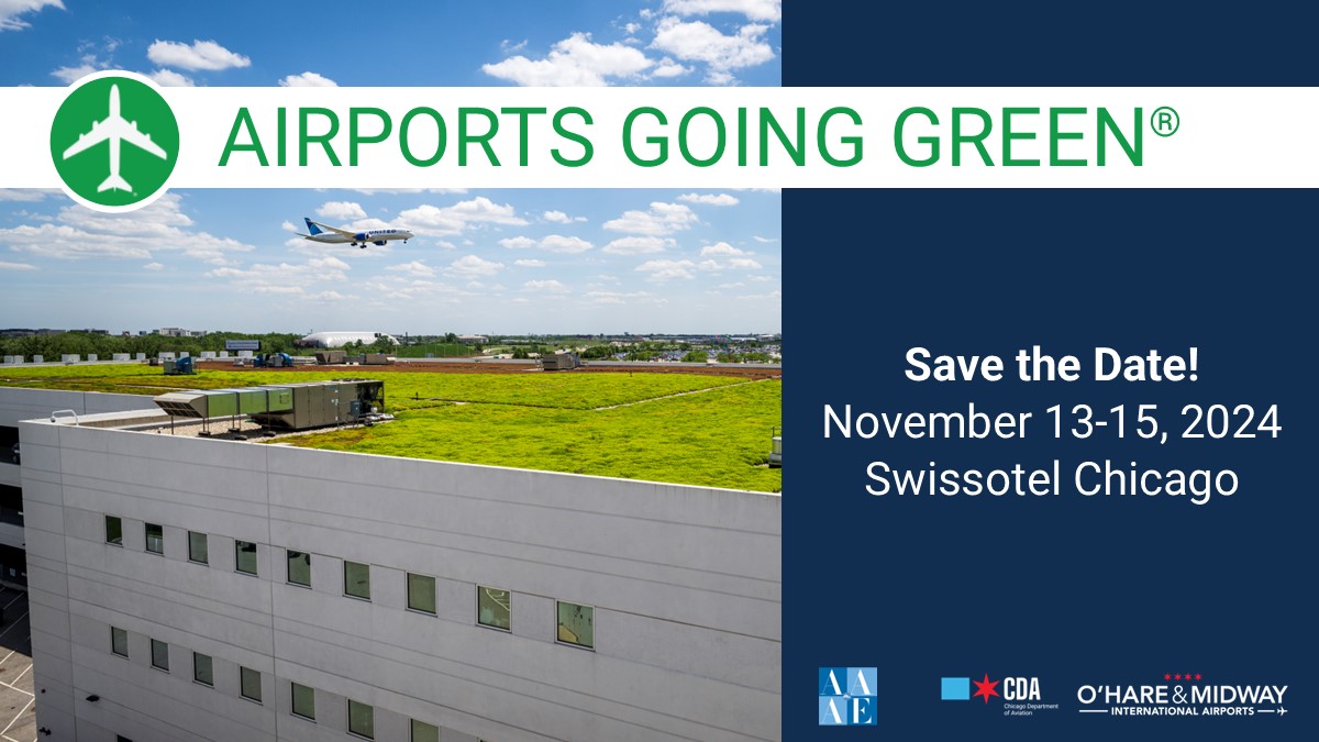 Join the Chicago Department of Aviation (CDA) for the 17th gathering of Airports Going Green® (AGG) in downtown Chicago November 13 – 15! Be sure to save the date for aviation’s original sustainability conference. agg.flychicago.com