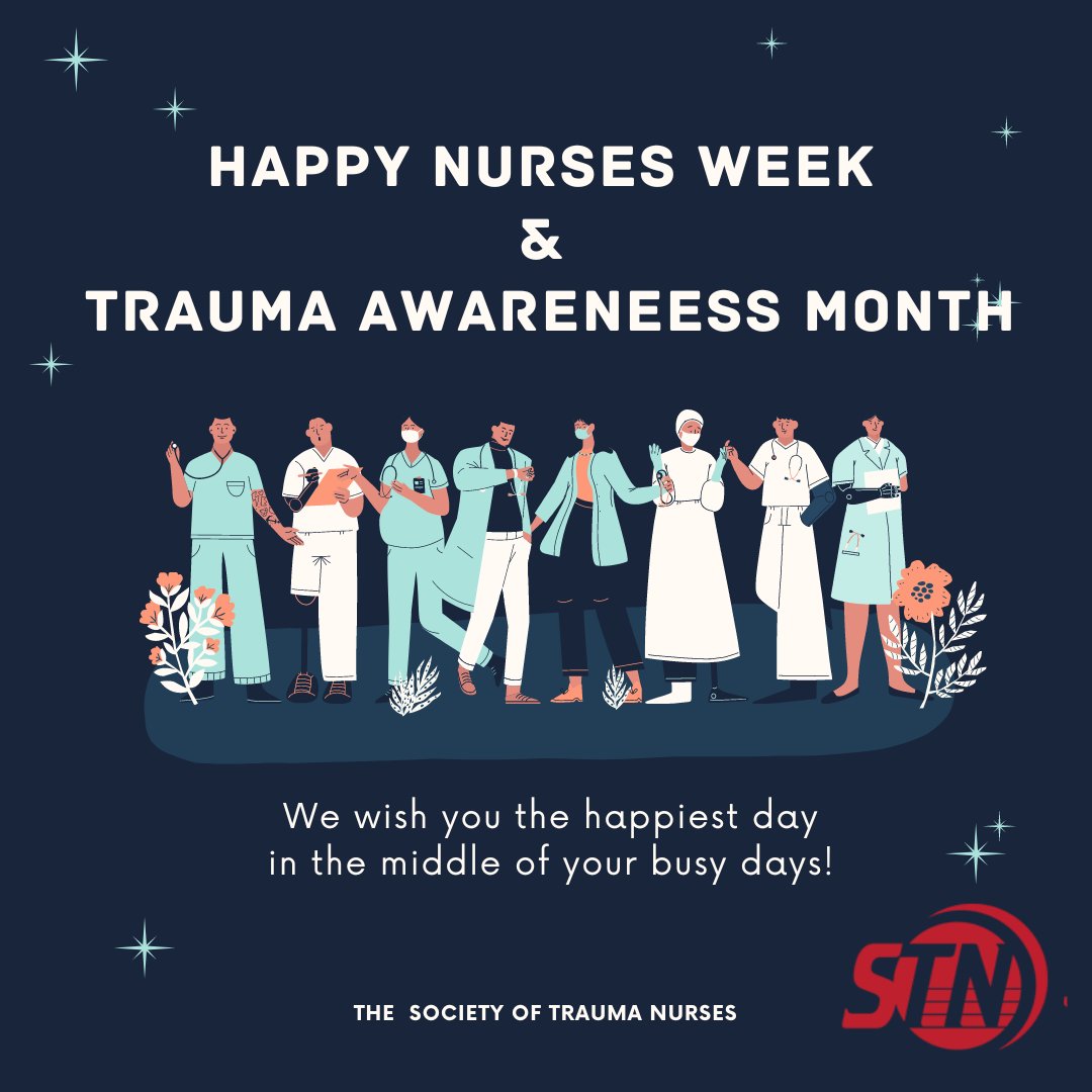 🌟 Happy Nurses Week & Trauma Awareness Month! This May, we celebrate the superheroes in scrubs who dedicate their lives to caring for us all. Nurses, your compassion, resilience, and expertise make a world of difference, especially in trauma care.