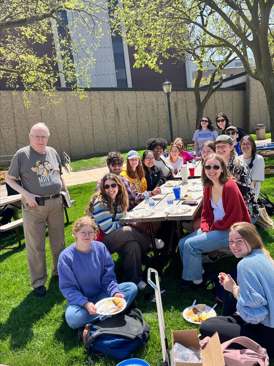 Peace Studies majors, minors, faculty, and staff gather to conclude the year. From travels to India and peacemaking efforts in Chicago and Milwaukee to learning about and building nonviolent peace efforts around the world, these students live the motto #BeTheDifference.