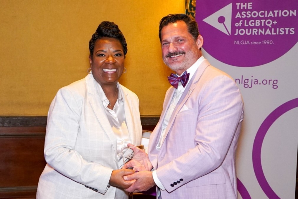 Congratulations to Yvette Miley for being named the 2024 Recipient of the @nlgja Leadership Award! This recognition honors individuals who have made an impact on their newsrooms by increasing diversity and improving news coverage of the LGBTQ+ community. tinyurl.com/2b6excb3