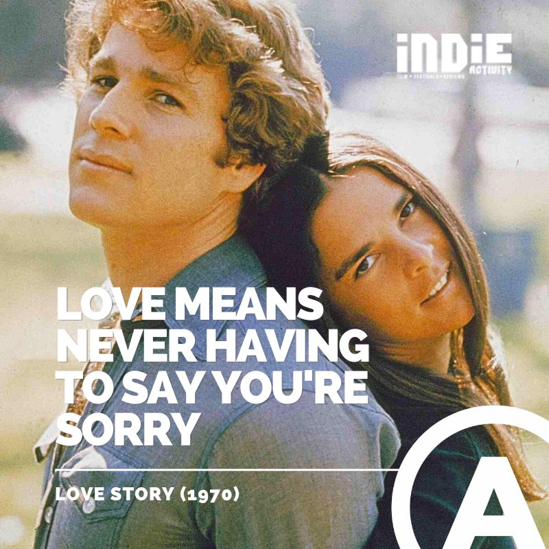 .@oladapobamidele 'Love means never having to say you're sorry' - Love Story (1970) #film #indiefilm #indieactivity #quote #quotestoremember #indiefilmmaker #indiefilmmaking #moviescenes #filmmakingchallenge #FilmmakingJourney #filmmakinglifestyle #quote #quotes #quotestoliveby