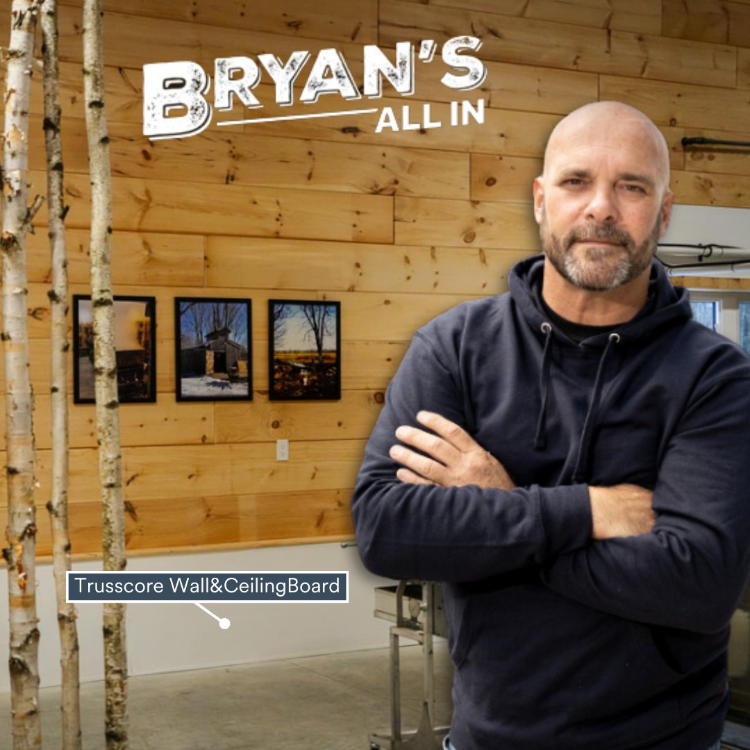 Did you catch last nights episode of #BryansAllIn? To avoid a sticky situation, @backwoods_syrup called in @Bryan_Baeumler who helped them revamp their sugar shack using @Trusscore, building a state-of-the-art facility! 🍁 Missed it? Catch the replay on HGTV or StackTV! 🛠️📺