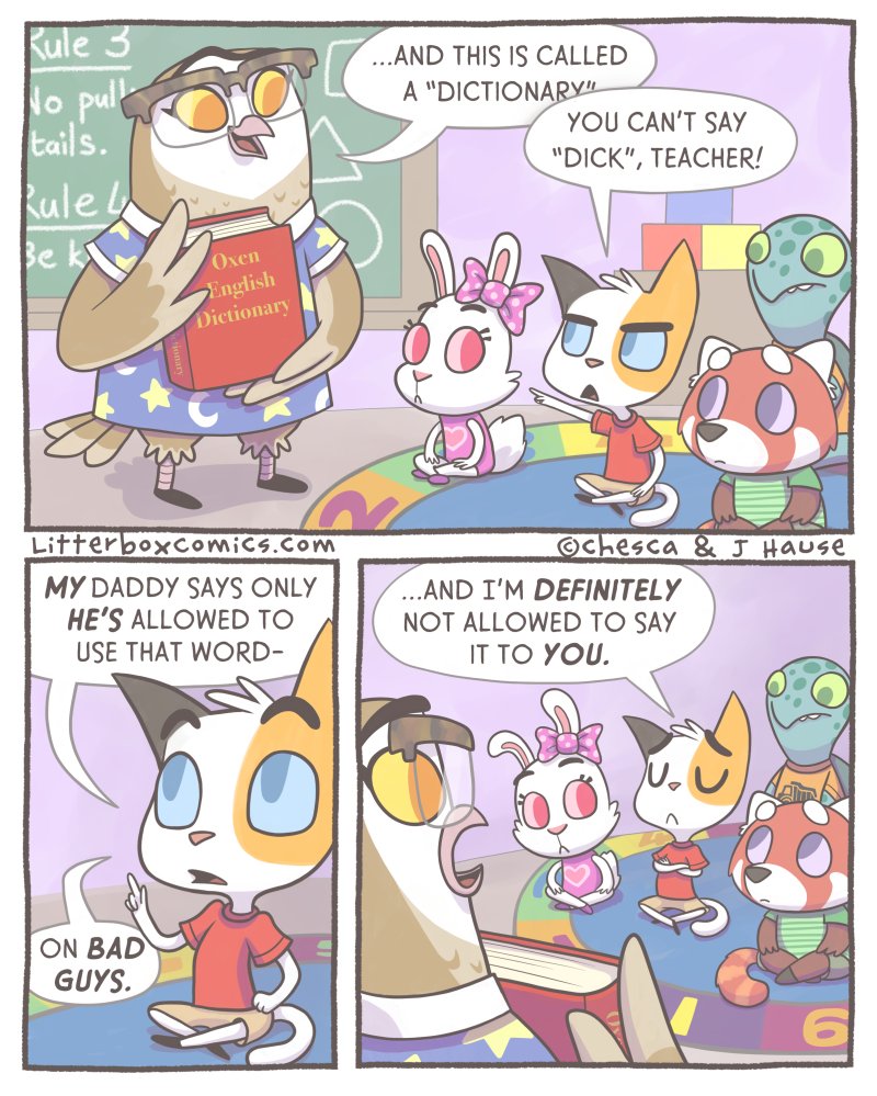 Another one for #TeacherAppreciationWeek and a special thank you to my eldest's Pre-K teacher for telling me about this one! 🤣

BONUS Panel below! 👇
#teachers #ThankATeacher