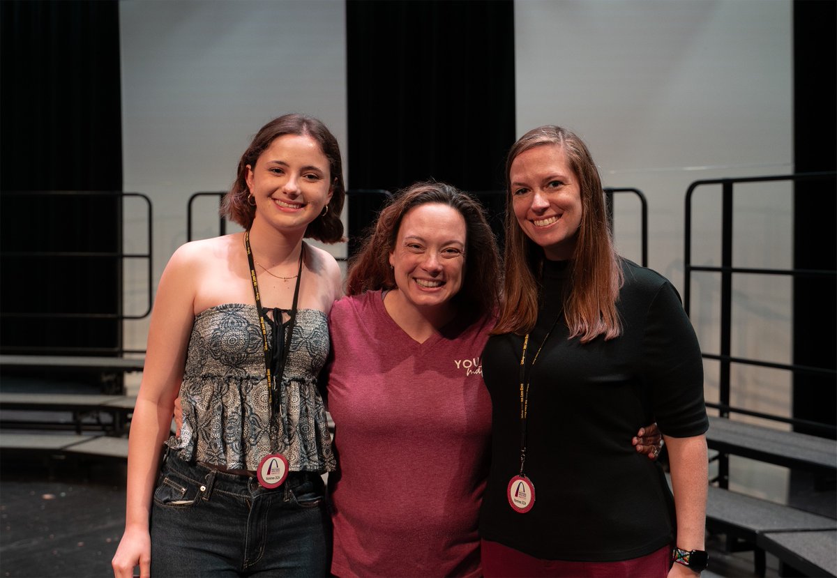 Ava Eckhard and Mrs. Tamara Simmons were presented with medallions today for their nomination into the St. Louis High School Musical Theatre Awards! #BringTheStampede