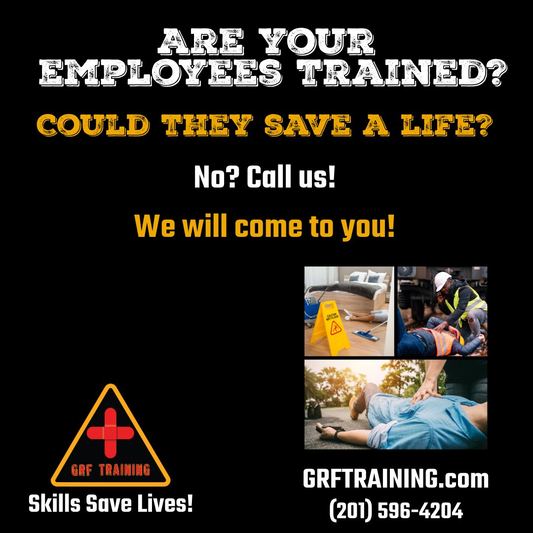 You never know when the need for life saving skills might arise.
Get trained today; save a life tomorrow!
GRFTRAINING.com
#cprtraining #skillssavelives #firstaidtraining #grftraining #cprtraining #teachersarehuman #americanredcross