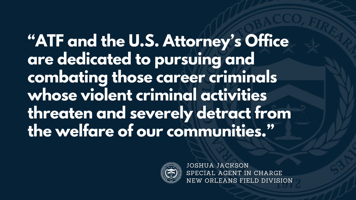 After an @ATFNewOrleans and Cleveland Police Department investigation, Leequinn McCloud, 25, of Indianola, Mississippi, was sentenced to more than six years in prison for armed robbery of a restaurant. Read more at atf.gov/news/pr/indian…. #DisruptTheShootingCycle