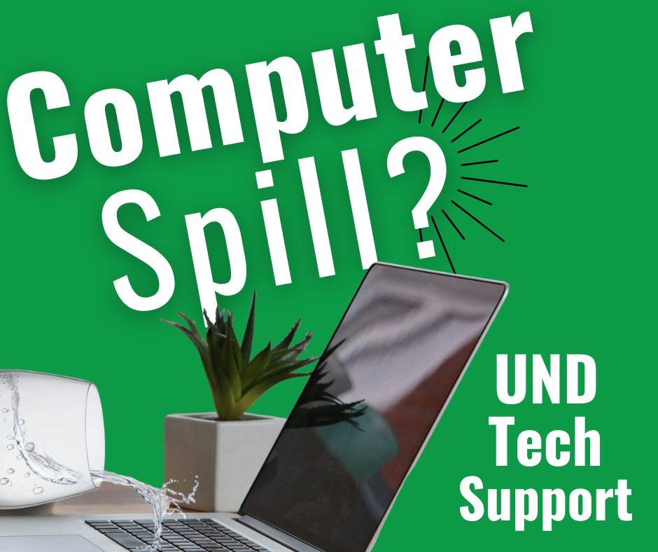 UNDTechAlert's tweet image. UIT can fix water damage on your electronic devices - pay for parts, not service. Visit us today!

#UNDproud #TechSupport