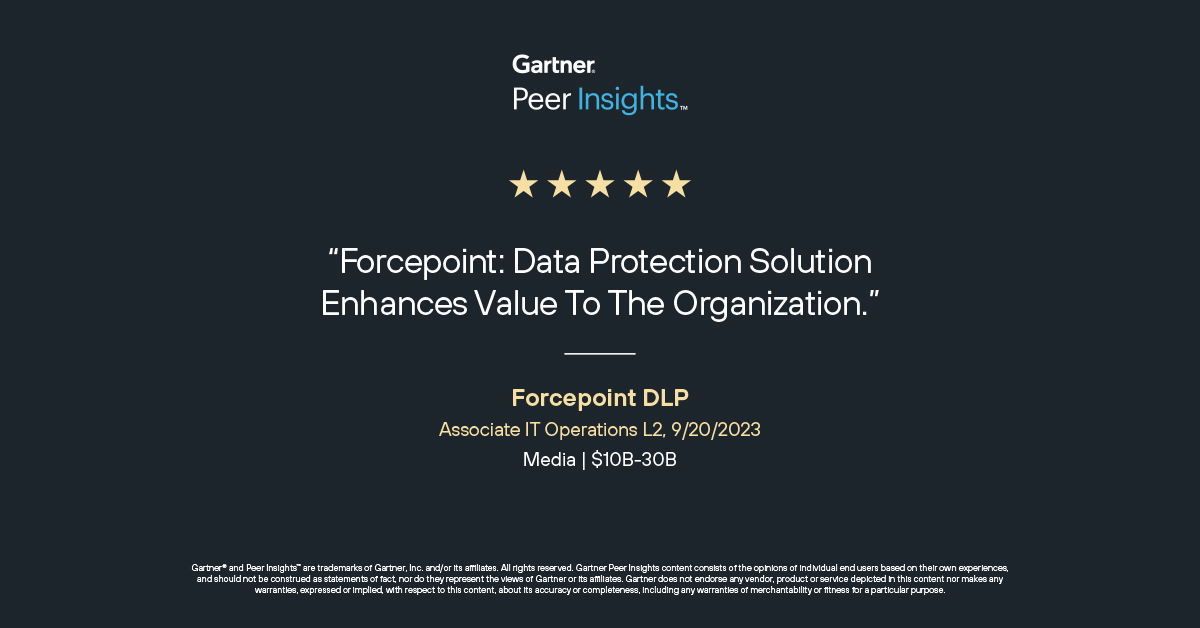 Defend your data across every key point of exfiltration. Read the full review on #Gartner Peer Insights: brnw.ch/21wJwdg