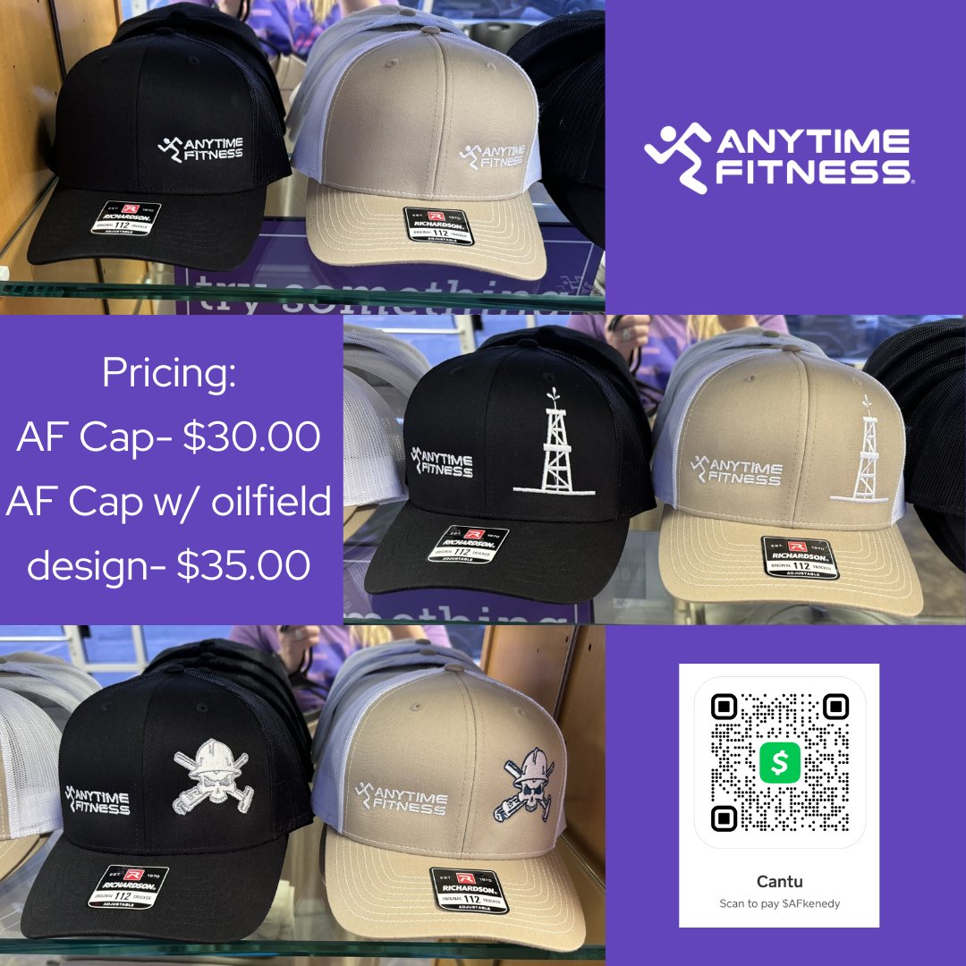 Didn't have a chance to post Friday but check out the new caps we got in! Thank you so much to those of you who have purchased one already. You rock!!! 💜💪
#anytimefitnesskenedy #kenedytx #gymfamily #showup #strongaf #lfthvysht