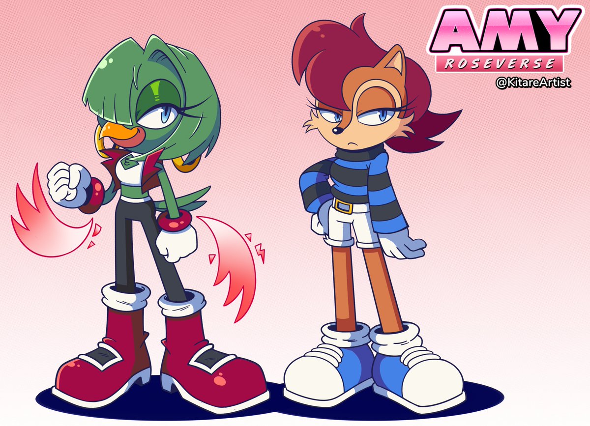 ✨ After some time, I decided to do Roseverse versions of the Freedom Fighters! 
And we start with the smart and courageous Princess Tekno Acorn! & Robotnik's Ex-Battlefield Strategist... Sally the Chipmunk!

#Roseverse #SallyAcorn #TeknoTheCanary #SonicAU #RoleSwap