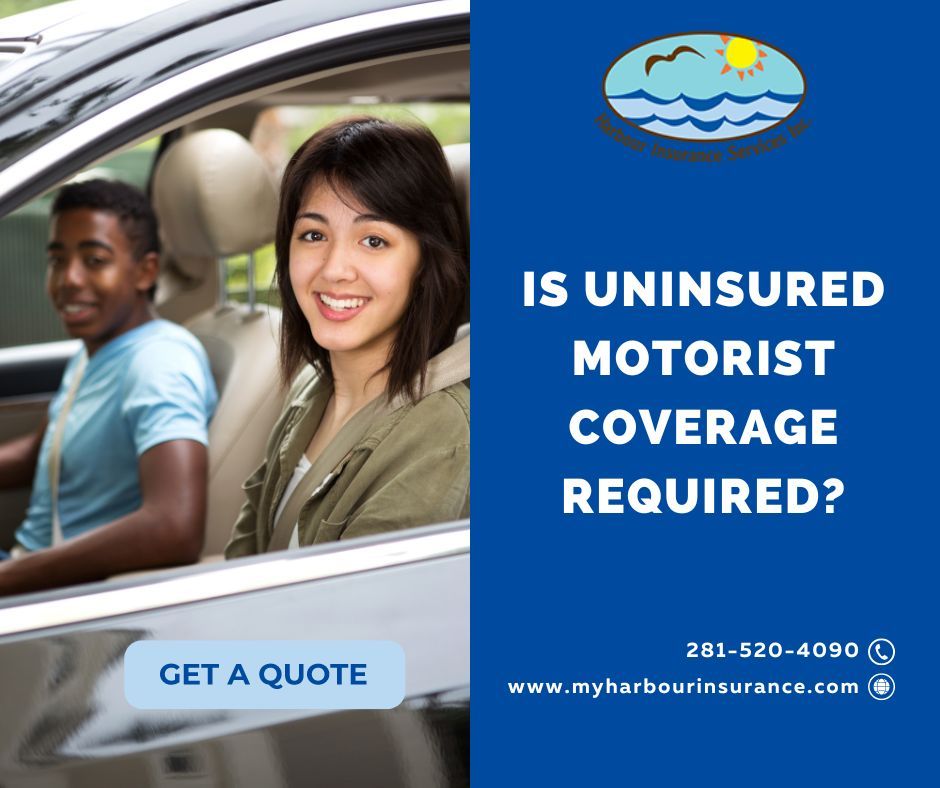 In Texas, uninsured motorist coverage is not required by law. It is considered an optional add-on to your auto policy. 
Let's talk about what an #IndependentInsuranceAgent can do for you. Call 281-520-4090 today.
#UninsuredMotorist