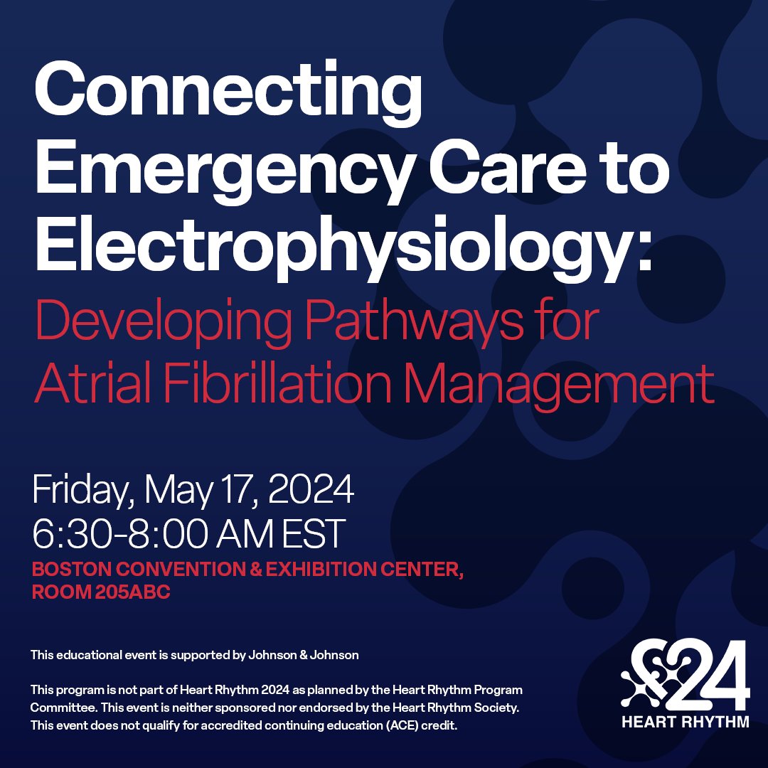 Attending #HRS2024? Join our distinguished panel of physicians for a comprehensive overview of an Emergency Department AFib treatment pathway, highlighting its development, implementation, impact on patient care, and key metrics for success. okt.to/WjtYJp