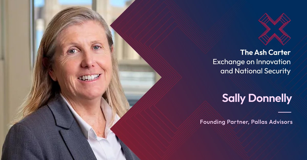 Hear from industry experts such as Sally Donnelly, Founding Partner at @PallasAdvisors, at the Ash Carter Exchange!

See the agenda at bit.ly/4d5Kdt7

#CarterExchange24 #SCSPTech #EmergingTech