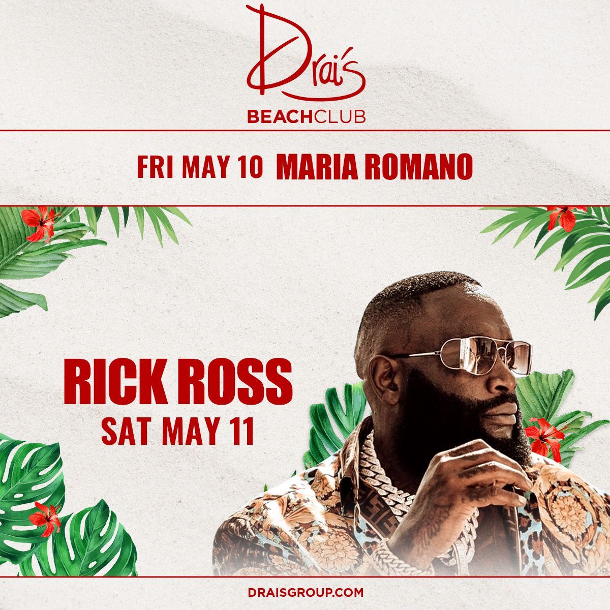 Join the fun this weekend at Drai's Beachclub! Get your tickets now at buff.ly/3vK5PdV ❤️ 🔥 

#OnlyatDrais