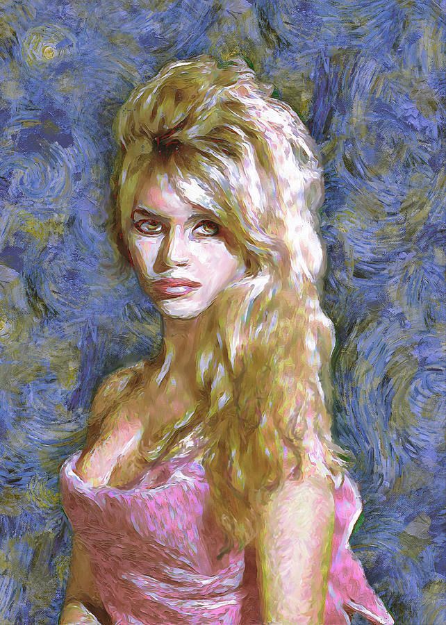 Brigitte Bardot Van Gogh Style by Dominique Amendola buff.ly/2LckFg8
If Van Gogh had painted a portrait of Brigitte Bardot, perhaps he would have done it like that. She is a celebrated French actress from the 1950s and 1960s. Later, she became an animal rights activist.
