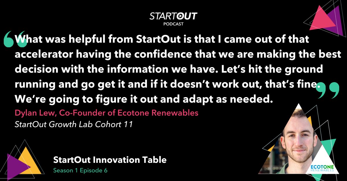 This episode of StartOut Innovation Table is available wherever you listen to #podcasts 🌈. Learn how Dylan Lew’s journey with our accelerator helped him explore and adapt! Apps for cohort 14 of StartOut Growth Lab open THIS month. Learn more: startout.org/growth-lab/