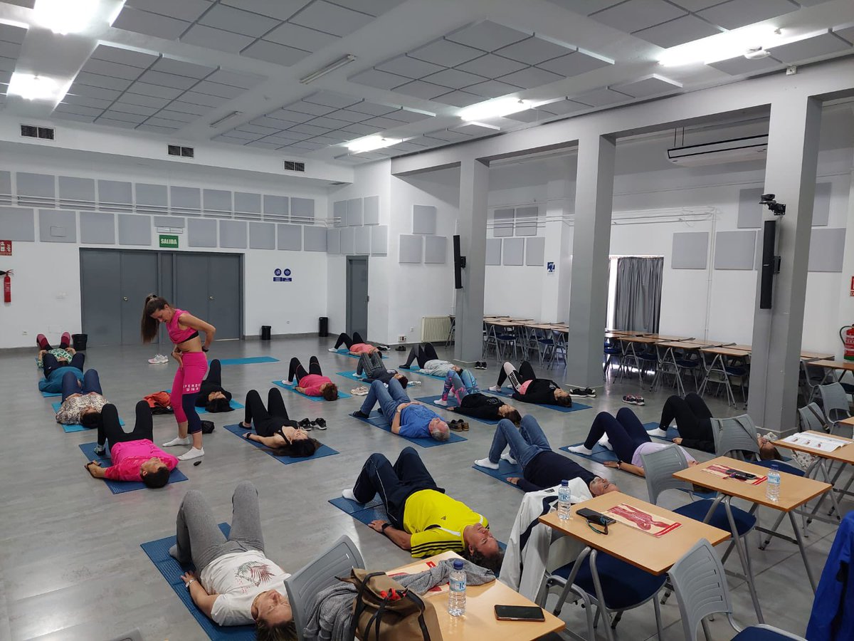 Gran acogida del curso Cuida tu espalda impartido por Fremap en colaboración con la @Junta_Ex en la Escuela de Administración Pública de Extremadura.
