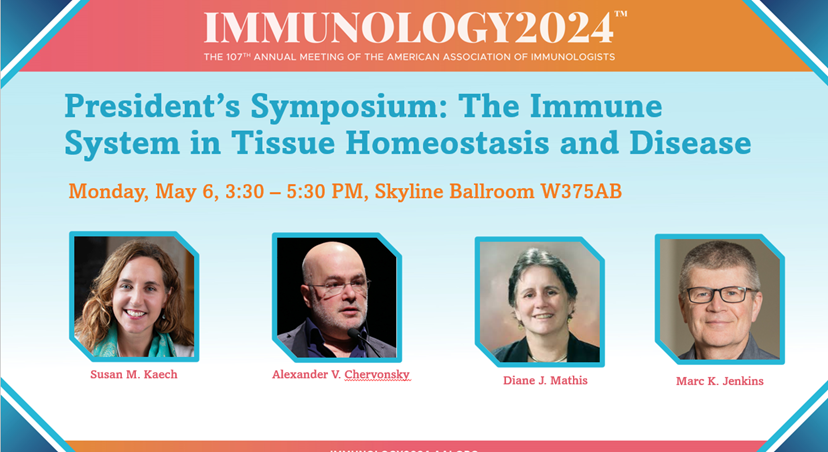 You don’t want to miss the President’s Symposium, The Immune System in Tissue Homeostasis and Disease, featuring dynamic speakers and chaired by AAI president Akiko Iwasaki, at 3:30 in Skyline Ballroom W375AB.