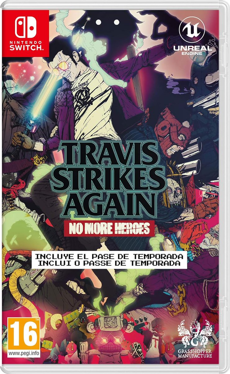 👾 Travis Strikes Again: #NoMoreHeroes de
@NintendoES 👾

❗34,90€
‼️Quedan 3 en stock 
❕Voces 🇬🇧 y textos en 🇪🇸

Enlace ⤵️ 

Switch: amzn.to/3UyqTwn