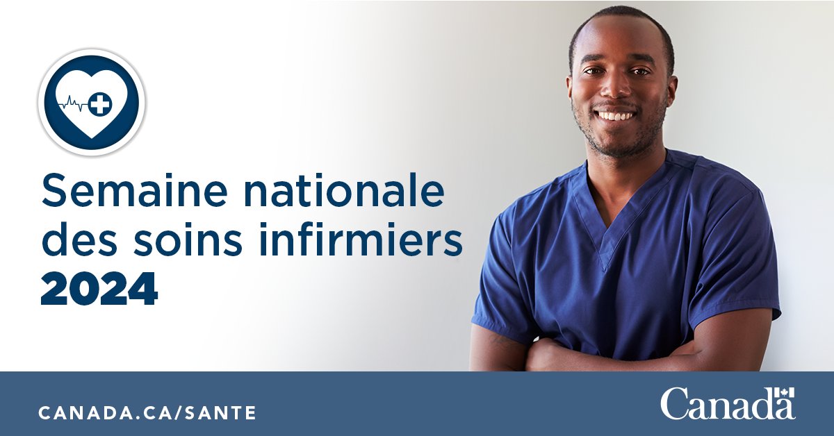 En cette #SemaineNationaleDesSoinsInfirmiers, célébrons le travail des infirmières et des infirmiers! Le #GC est déterminé à soutenir l’effectif en santé afin que les infirmières et infirmiers puissent continuer à fournir des soins dans nos communautés. ow.ly/mcJR50RxuQq