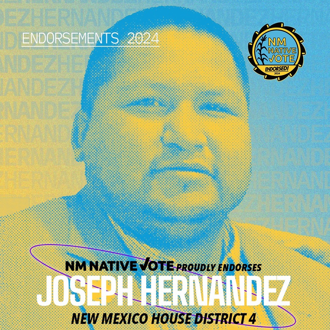 🚨 Endorsement Alert #5!

Proud to announce that @nativevoters has endorsed our campaign! Their commitment to empowering Native voices at the ballot box aligns perfectly with our vision for a united and strong District 4. 🗳️

#JosephHernandez4NM #2024Election #nmpol #nmleg