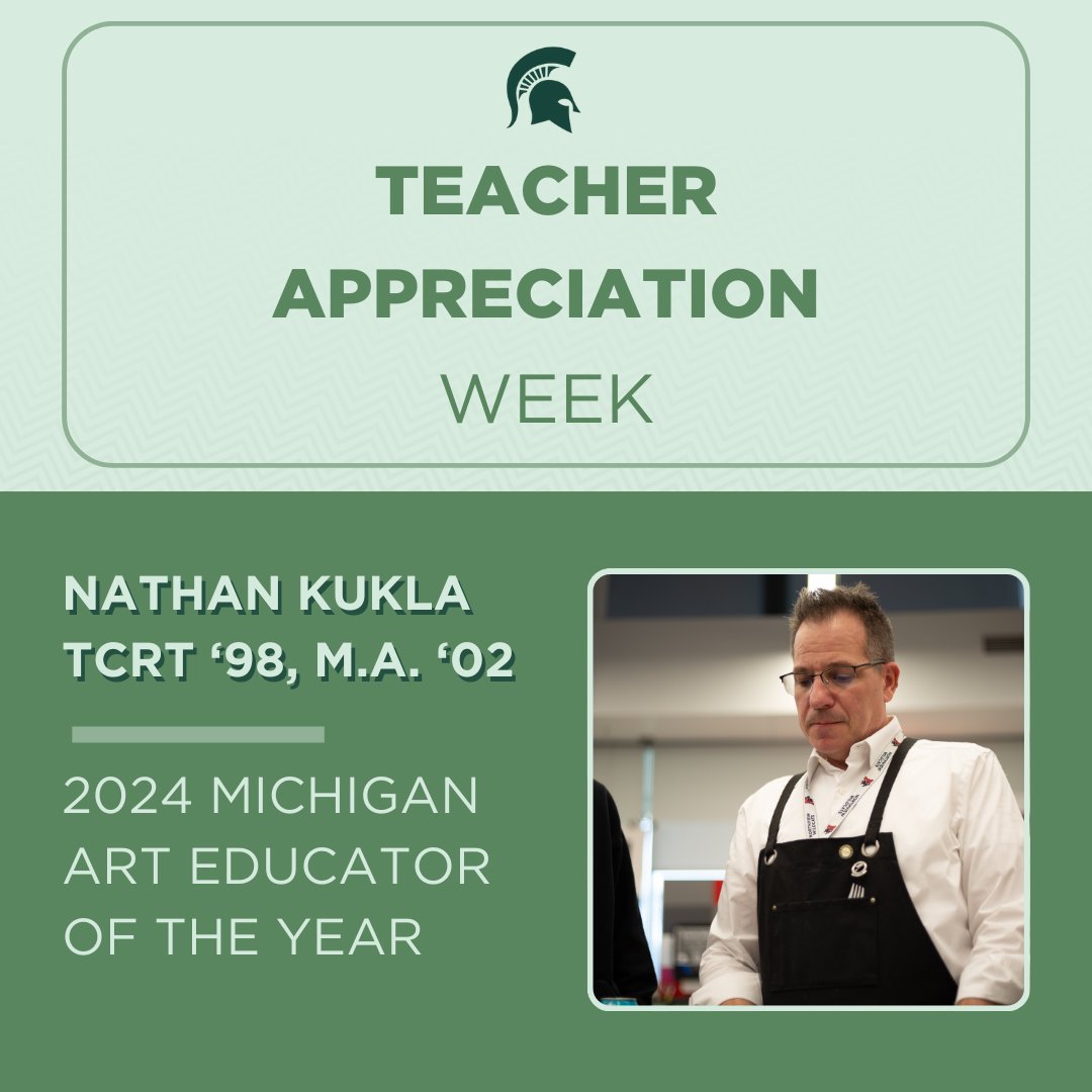 Meet 2023 Michigan Art Educator of the Year Nathan Kukla. He unleashes creativity from his students by creating a sense of belonging in his art room at Northview High School! #TeacherAppreciationWeek More: spr.ly/6018jeWbC