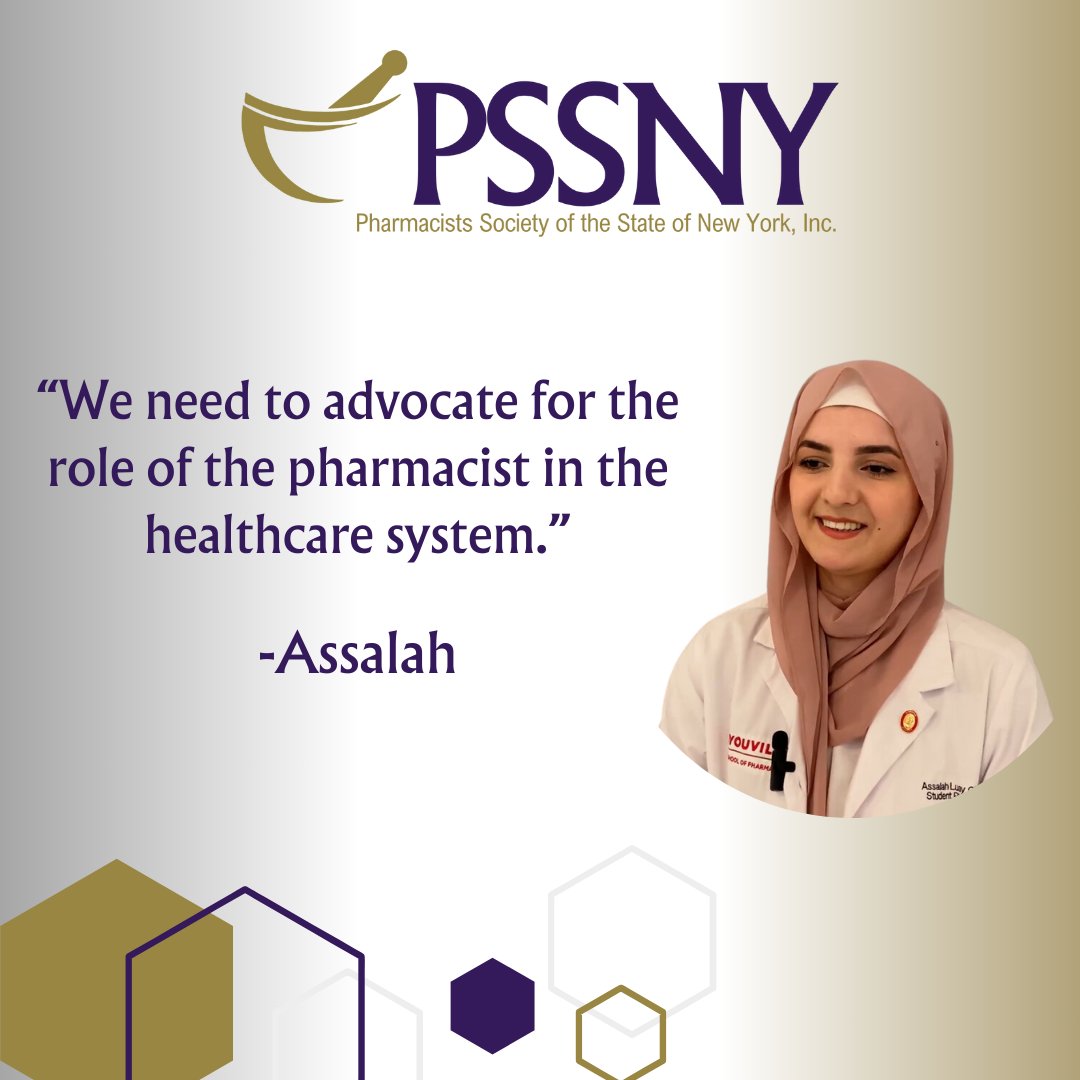 On Lobby Day, we were fortunate to welcome pharmacy students from across the state to learn about the advocacy efforts of PSSNY. Assalah from D’Youville School of Pharmacy explains that pharmacists are are at the forefront of patient care. #PSSNY #PharmacyStudent