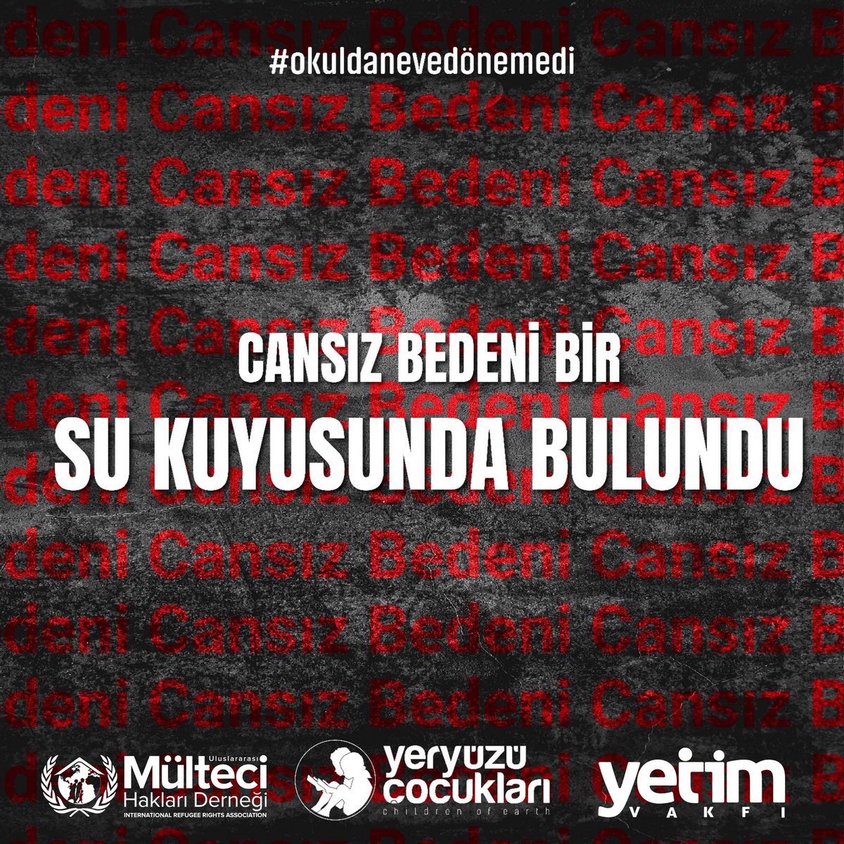 Bir su kuyusunda cansız bedeni bulunduğunda yalnızca 9 yaşındaydı. #okuldanevedönemedi #ginamercimek