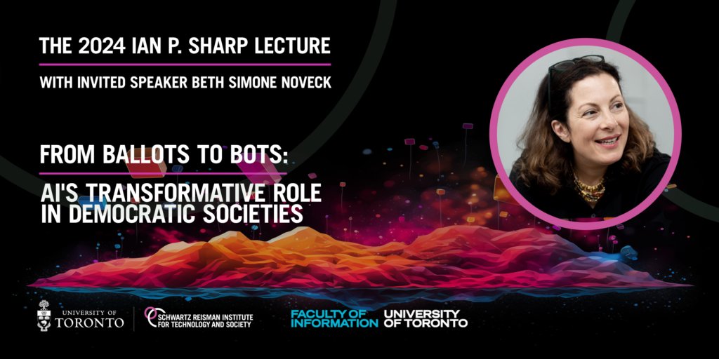 Ahead of the curve, Northeastern University Professor Beth Noveck uses large language models to organize and summarize content. “Generative AI can rapidly sift and rank ideas, accelerating the process of evaluating evidence,” she says. ischool.utoronto.ca/news/harnessin…