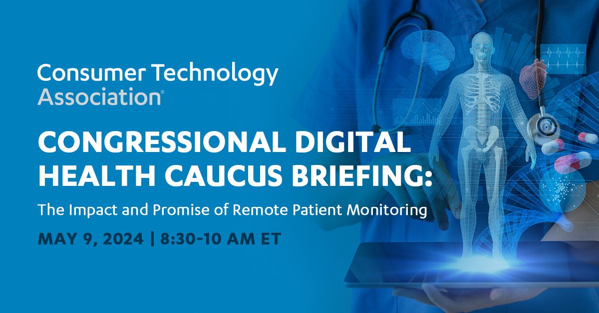 See you at Rayburn 2044 this Thursday morning for @CTATech's Remote Patient Monitoring Briefing with @AdvaMedUpdate and the Congressional Digital Health Caucus. Great conversations led by colleagues @CatherineLPugh and @TiffanyMMoore. Can confirm there will be breakfast🥯!