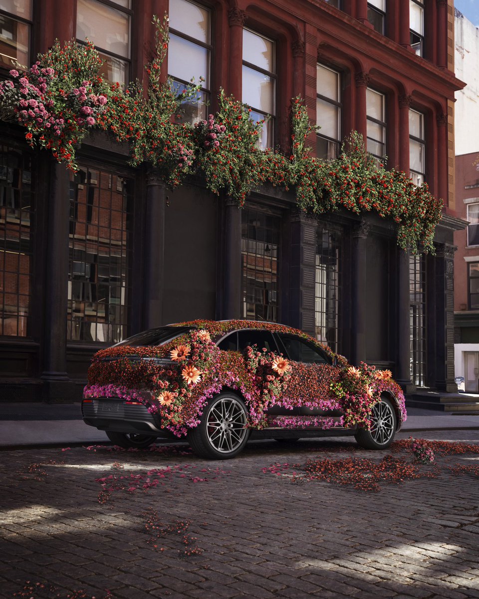 Step into our garden.    The all-electric Macan is in full bloom.  Official Vehicle of the 2024 Met Gala. #MetGala