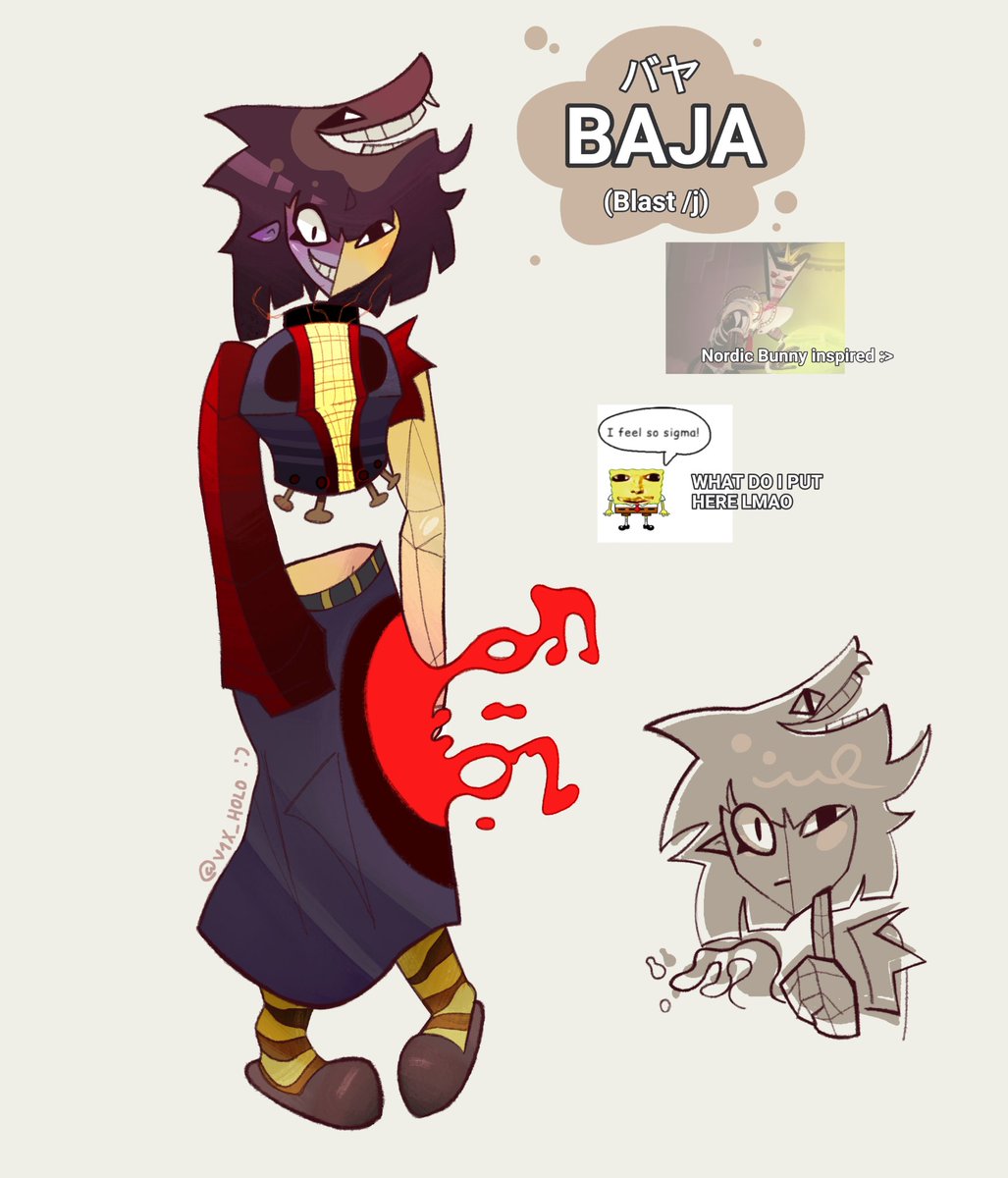 NEW ENASONA
Here comes..... バヤ / BAJA !!
She's a sicko I'm kinda afraid of her tbh 😨‼️

#ena #enajoelg #enasona #enaoc #enafanart #joelg #digitalart