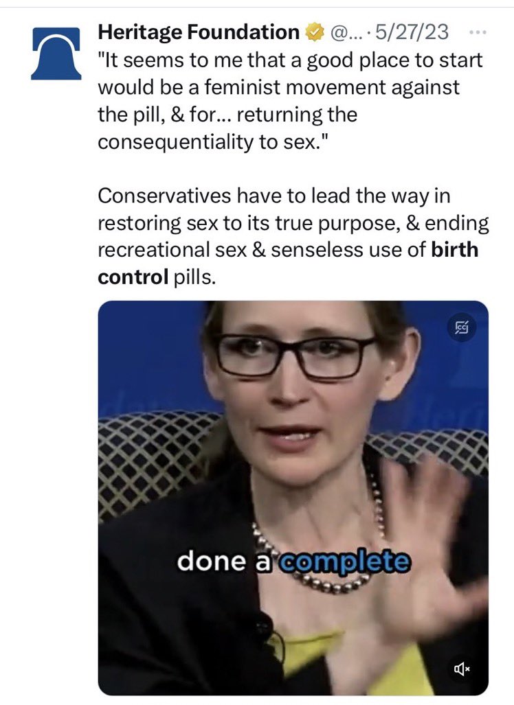 Heritage is the lead organizer of Project 2025. They want the next Republican president to give them control over approving and withdrawing approval of drugs. They are coming for birth control via the FDA, regardless of the courts. 1/