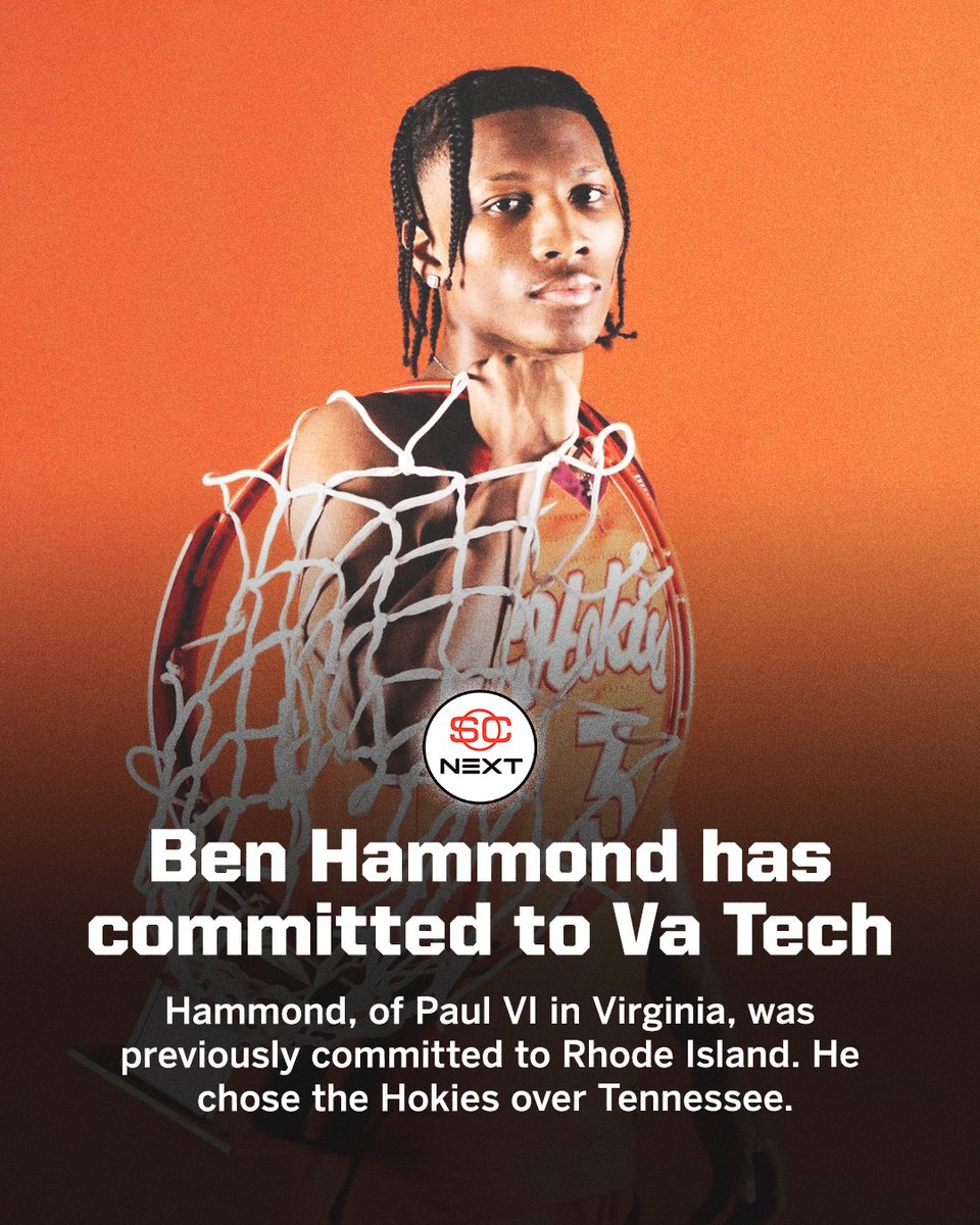 Paul VI (VA) point guard Ben Hammond has committed to Virginia Tech! 🦃