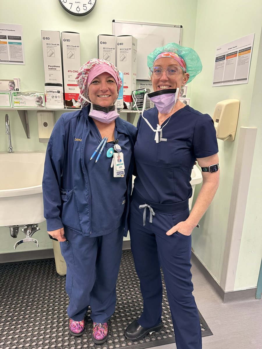 Happy nurses week!  🎉 I’m so thankful for all the wonderful nurses who I have the pleasure of working with to provide the best care to all my patients. Kandi has been my circulating nurse at our Surgery Center for the past four years.  
#nursesweek #nursing #operatingroomnurse