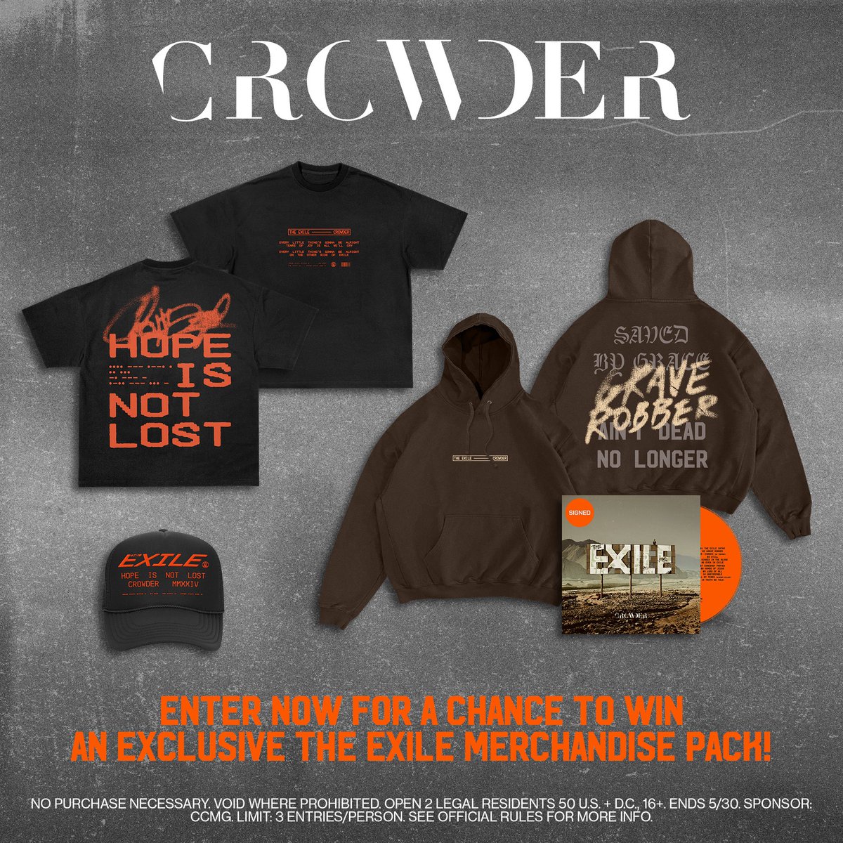 🚨 GIVEAWAY ALERT 🚨 We’re giving away an exclusive “The EXILE” merch pack! Enter to win at the link in bio!