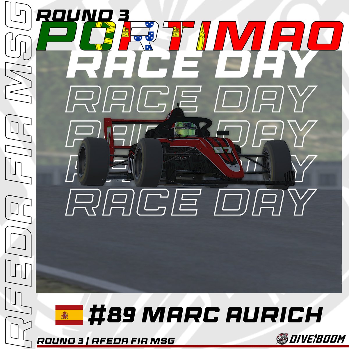 DiveBoom Racing (@diveboomracing) on Twitter photo 🏁RACE DAY🏁
Llegamos a la tercera cita de los clasificatorios FIA MSG de iRacing de <a href="/virtual_rfeda/">Virtual RFEDA</a> y <a href="/DriversparadeCb/">Drivers Parade Club</a>. Vamos a por un buen resultado y buenos puntos!
🌎Circuito: Portimao
🏎️Coche: FIA F4
👤Piloto: <a href="/AurichMarc/">Marc Aurich</a>
🕔Horario: 22:00 CET
#DiveBoom🎯 🏁RACE DAY🏁
Llegamos a la tercera cita de los clasificatorios FIA MSG de iRacing de <a href="/virtual_rfeda/">Virtual RFEDA</a> y <a href="/DriversparadeCb/">Drivers Parade Club</a>. Vamos a por un buen resultado y buenos puntos!
🌎Circuito: Portimao
🏎️Coche: FIA F4
👤Piloto: <a href="/AurichMarc/">Marc Aurich</a>
🕔Horario: 22:00 CET
#DiveBoom🎯