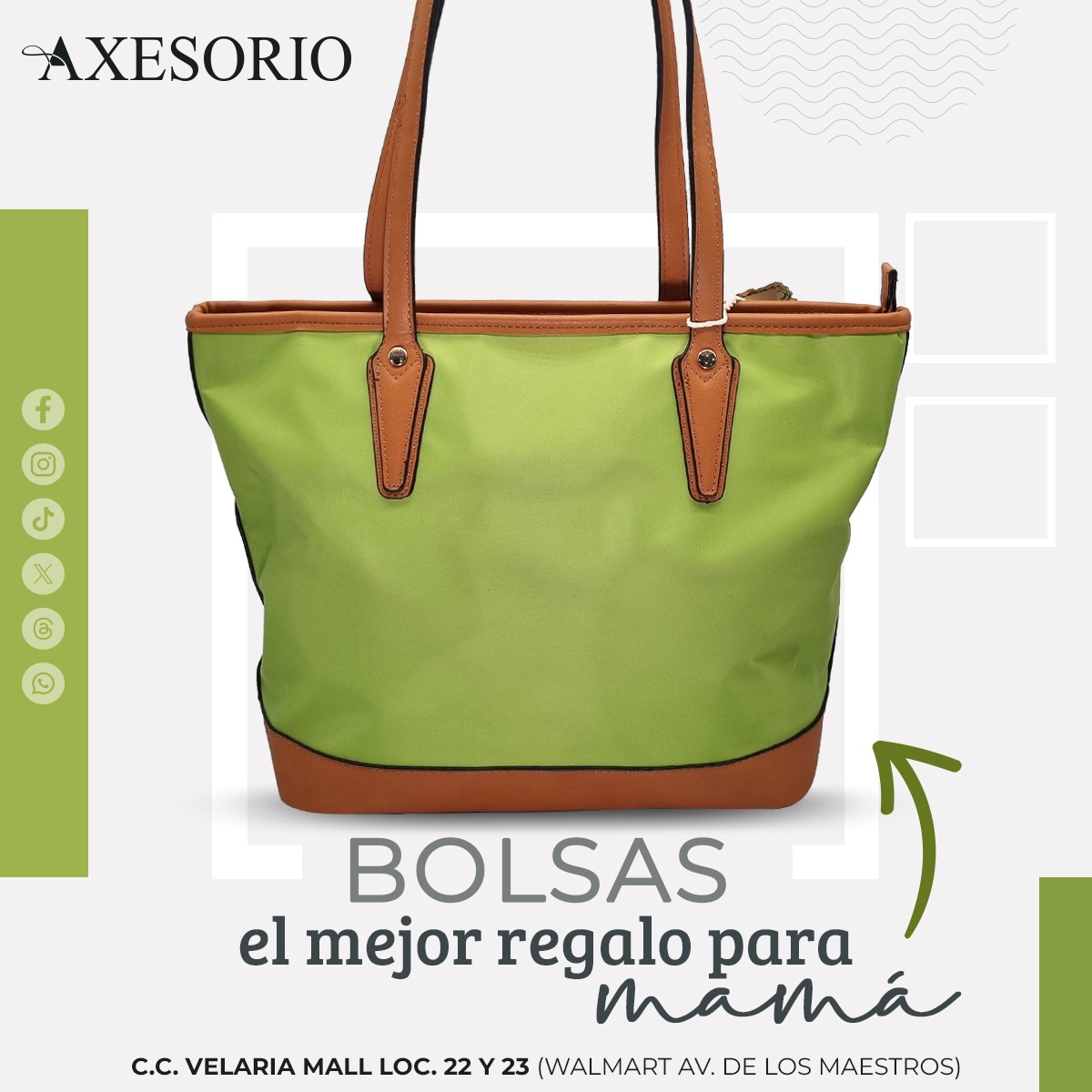 axesorio_ags's tweet photo. ENCUENTRA EL MEJOR REGALO PARA MAMÁ
Gran variedad de bolsas y carteras.
C. C. Velaria Mall Loc 22 y 23
Contamos con sistema de apartado
¡Visitanos!

--

#bolsas #carteras #regalos #backpack #tazas # #maletas #portalaptop #sudaderas #termos #aguascalientesmx #hidrocalido #ags https://t.co/dgskeFNmbR