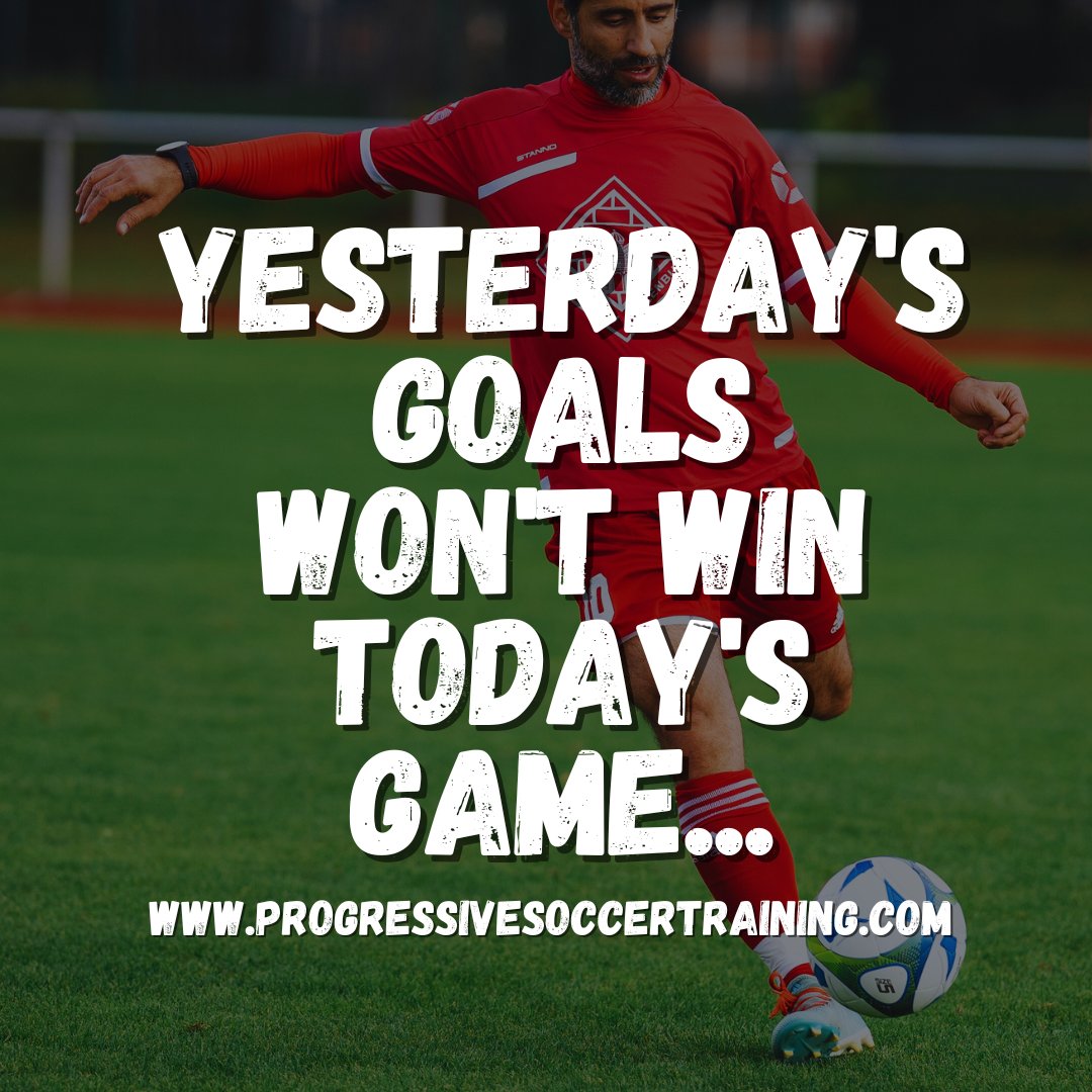 💡 Stay focused on the present moment and what you can do today to progress towards your objectives. Every effort you put in today contributes to your success tomorrow. 🎁 Check out the “Better In 1 Day Soccer Blueprint” - bit.ly/soccerSECRET (it’s FREE)