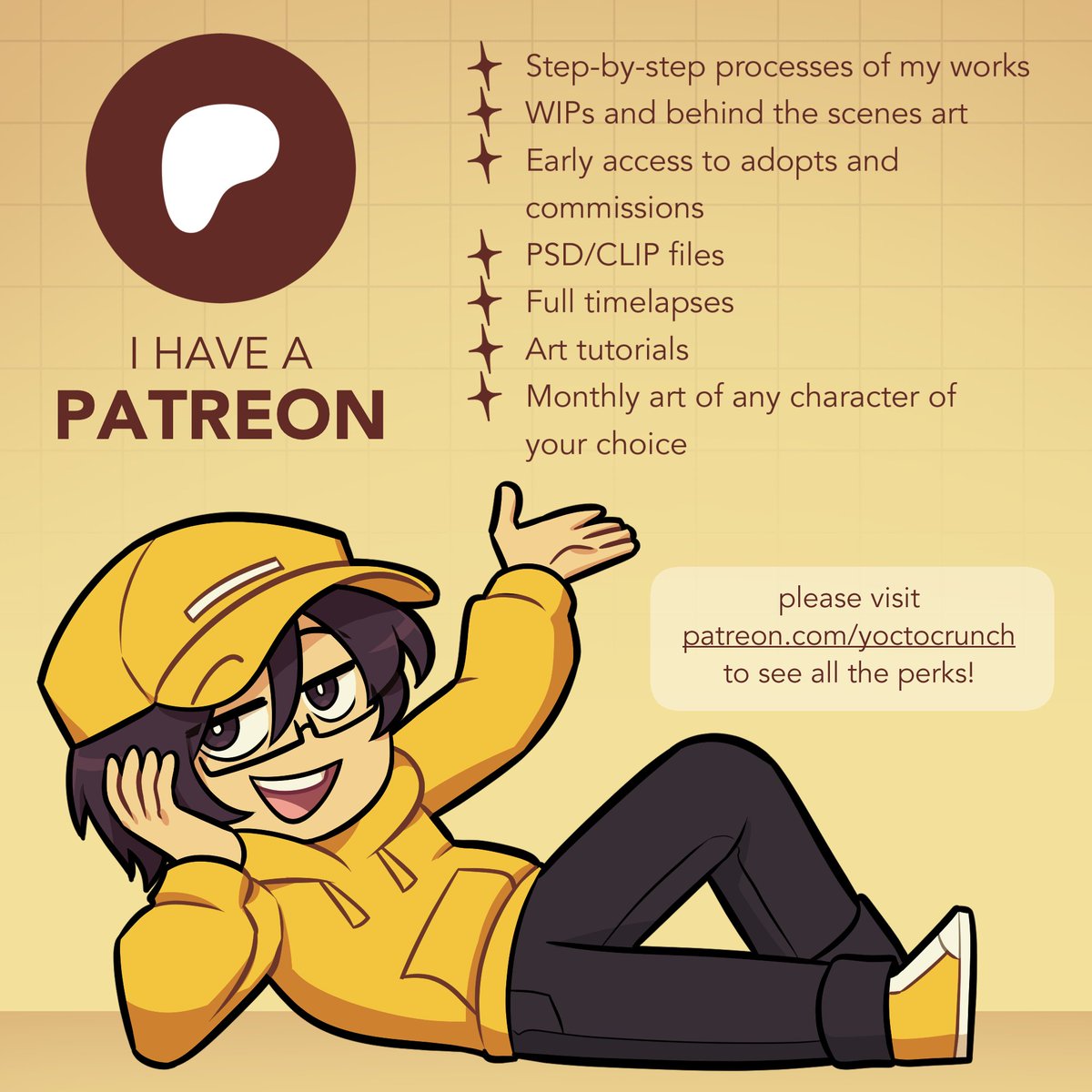 Hello people 😊✨ Decided to finally muster up the courage to start a p/treon! There's a lot of fun stuff to get there like weekly art of your character and behind-the-scenes art. There's a link in the replies if you're interested!
