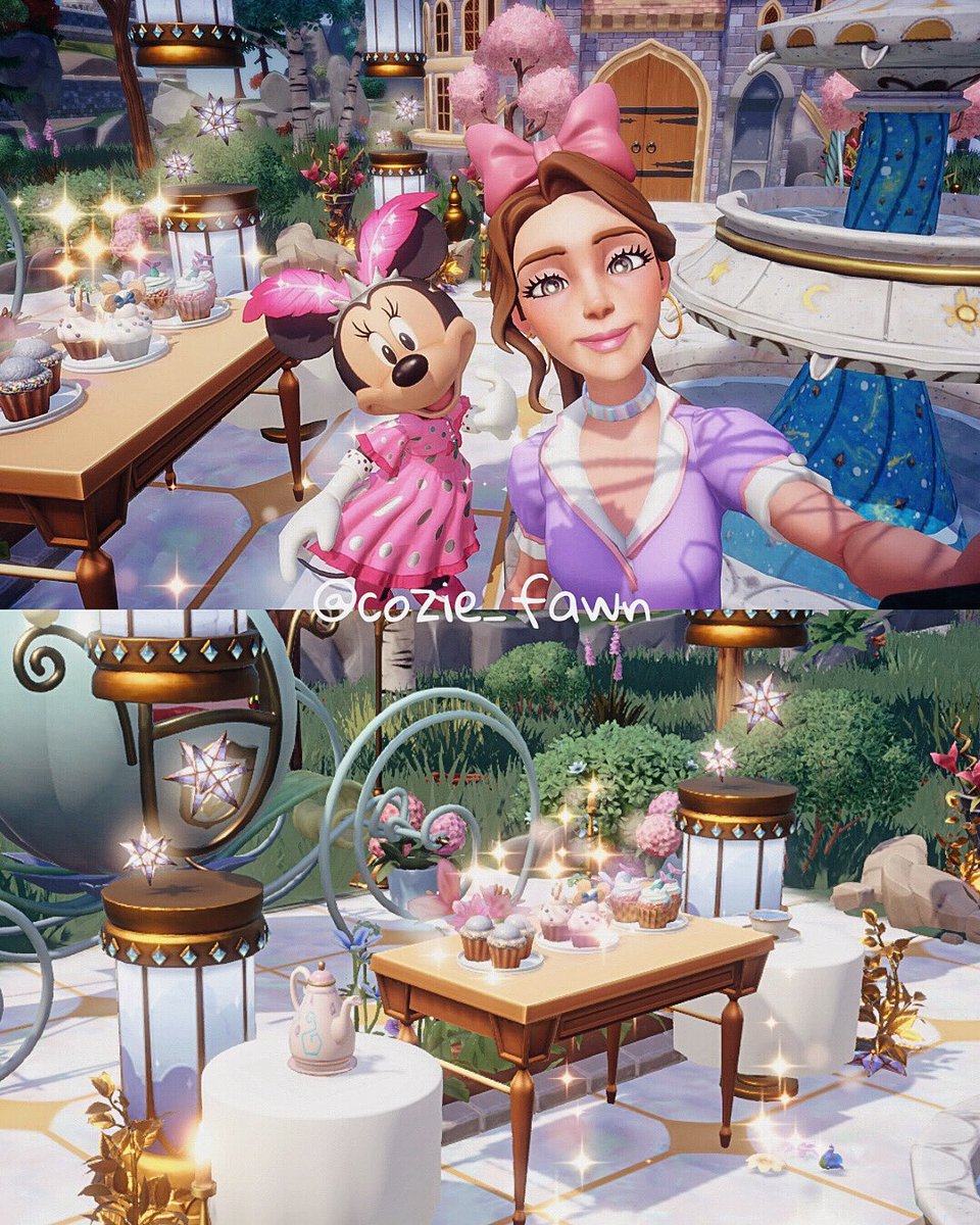 Minnie’s cupcake party 🌸🧁💗 @DisneyDLV  #ddlv