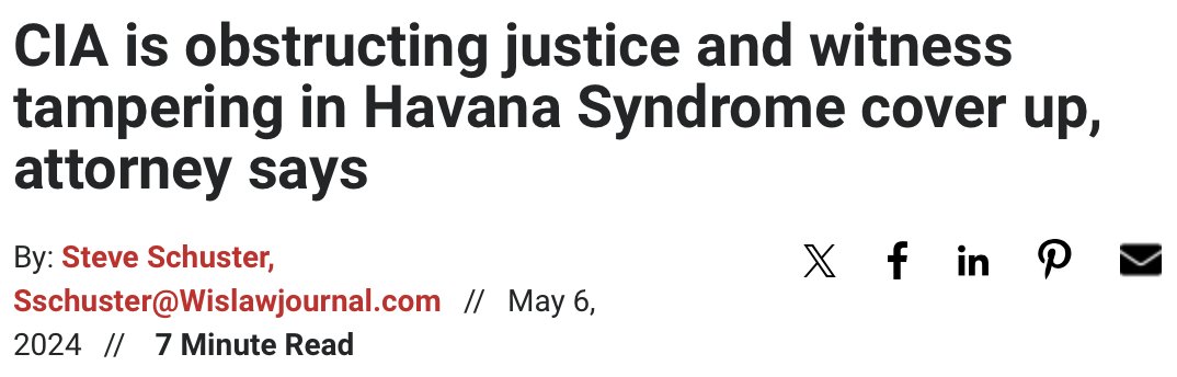 @stavridisj @CIA @thecipherbrief @SuzanneKelly_ Love is blind. Here is a heck of a headline that elevates Burns even higher, perhaps to the level of semi-god.

Link to the article about #CIA obstructing justice in a FOIA lawsuit re. #HavanaSyndrome
wislawjournal.com/2024/05/06/cia…

Go Burns!
